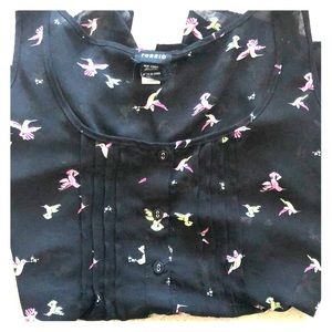 Torrid slit-back blouse